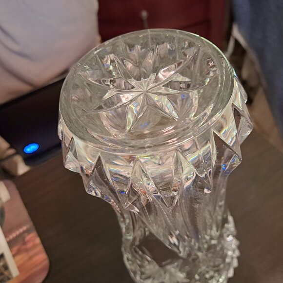 Vintage JG Durand Lead Crystal Blown Glass Vase - 8 3/4¨ Tall. - Picture 7 of 7